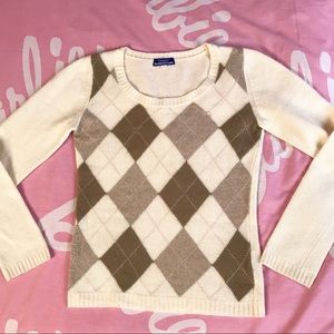 ◆◇BURBERRY BLUE LABEL ARGYLE KNIT SWEATER◇◆